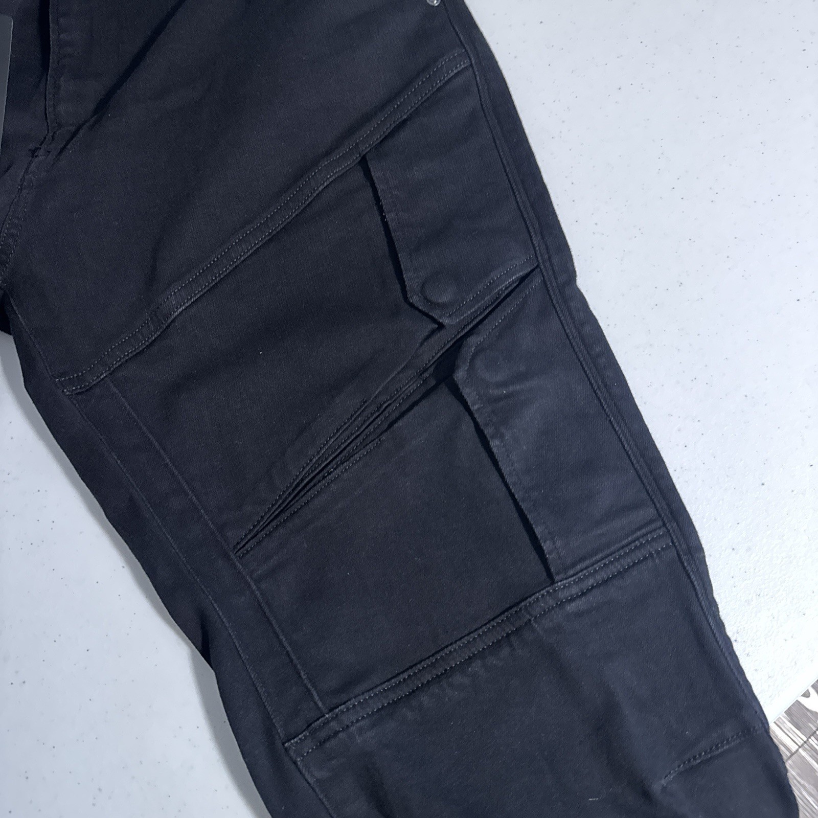 G-Star Raw Airblaze 3D Skinny Black Multi Pocket Moto Cargo Jeans Mens 34×34 NEW