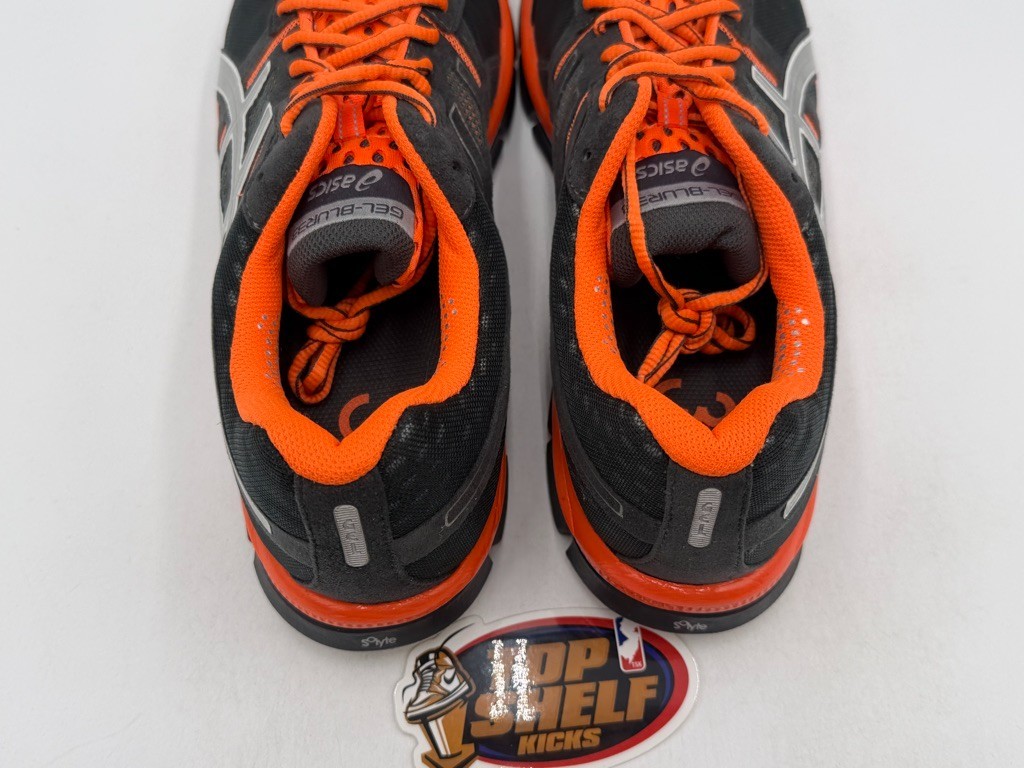 ASICS Gel-blur33 Size 11.5 Black Orange Authentic Used Runner Trainer