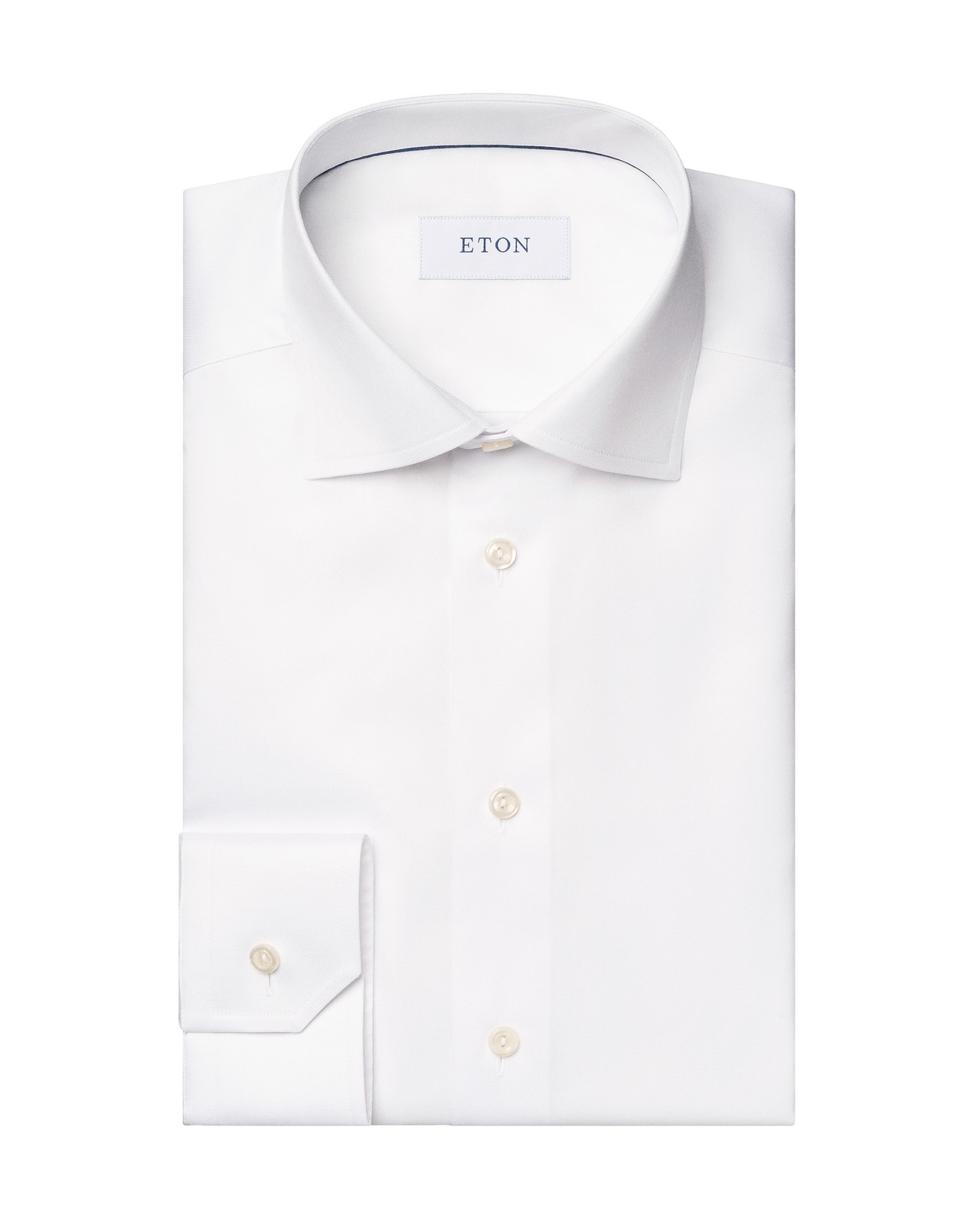 NWT ETON DRESS SHIRT white cotton luxury Sweden 45 17 3/4 contemporary