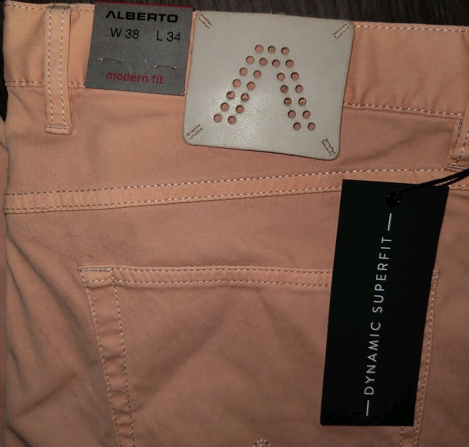 Alberto| 1910 Stone Modern Fit Jean | Luxury T400 | Khaki