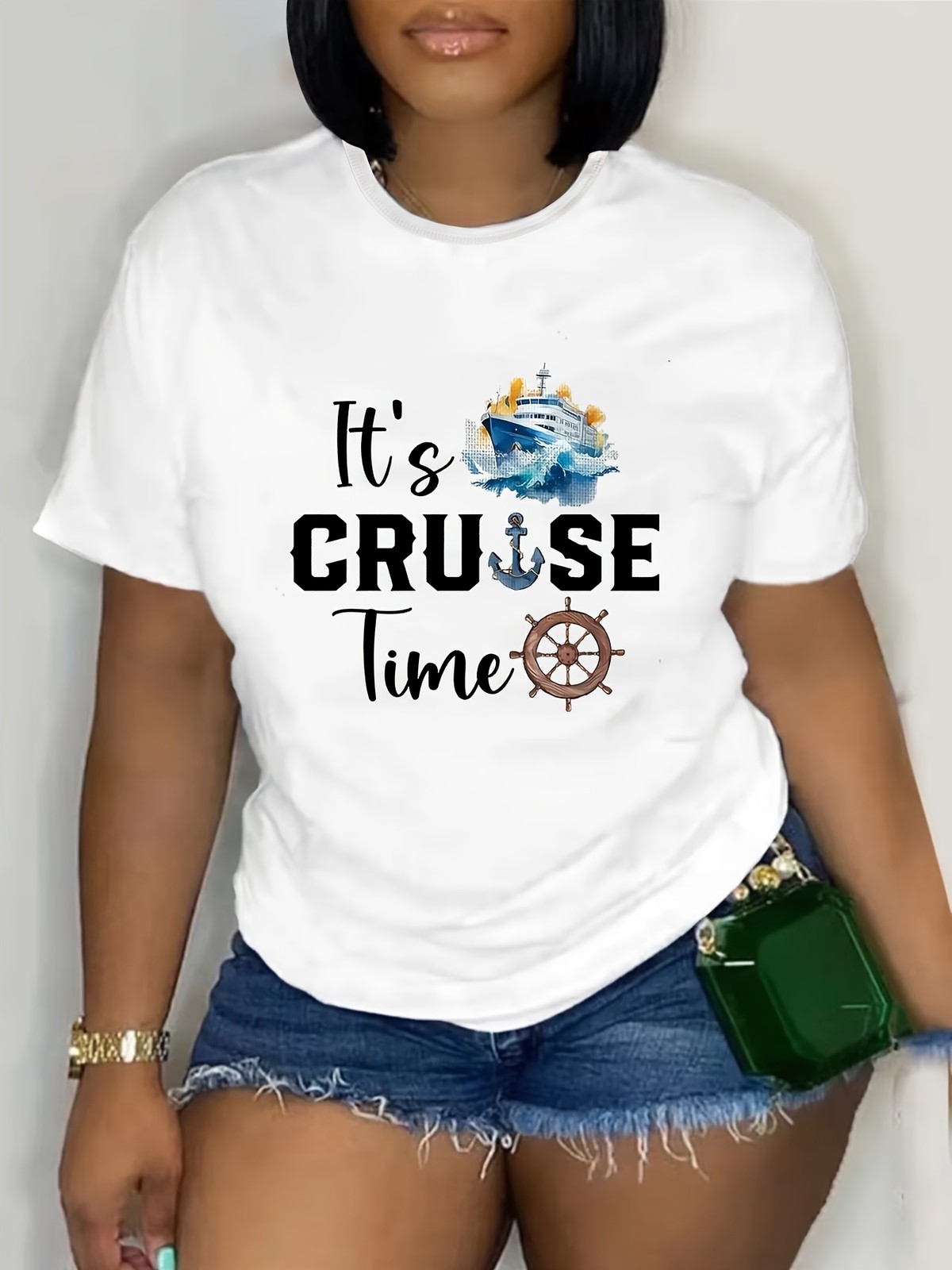 It’s Cruise Time Nautical Graphic Tee – Vacation Mode Ocean Cruise T-Shirt