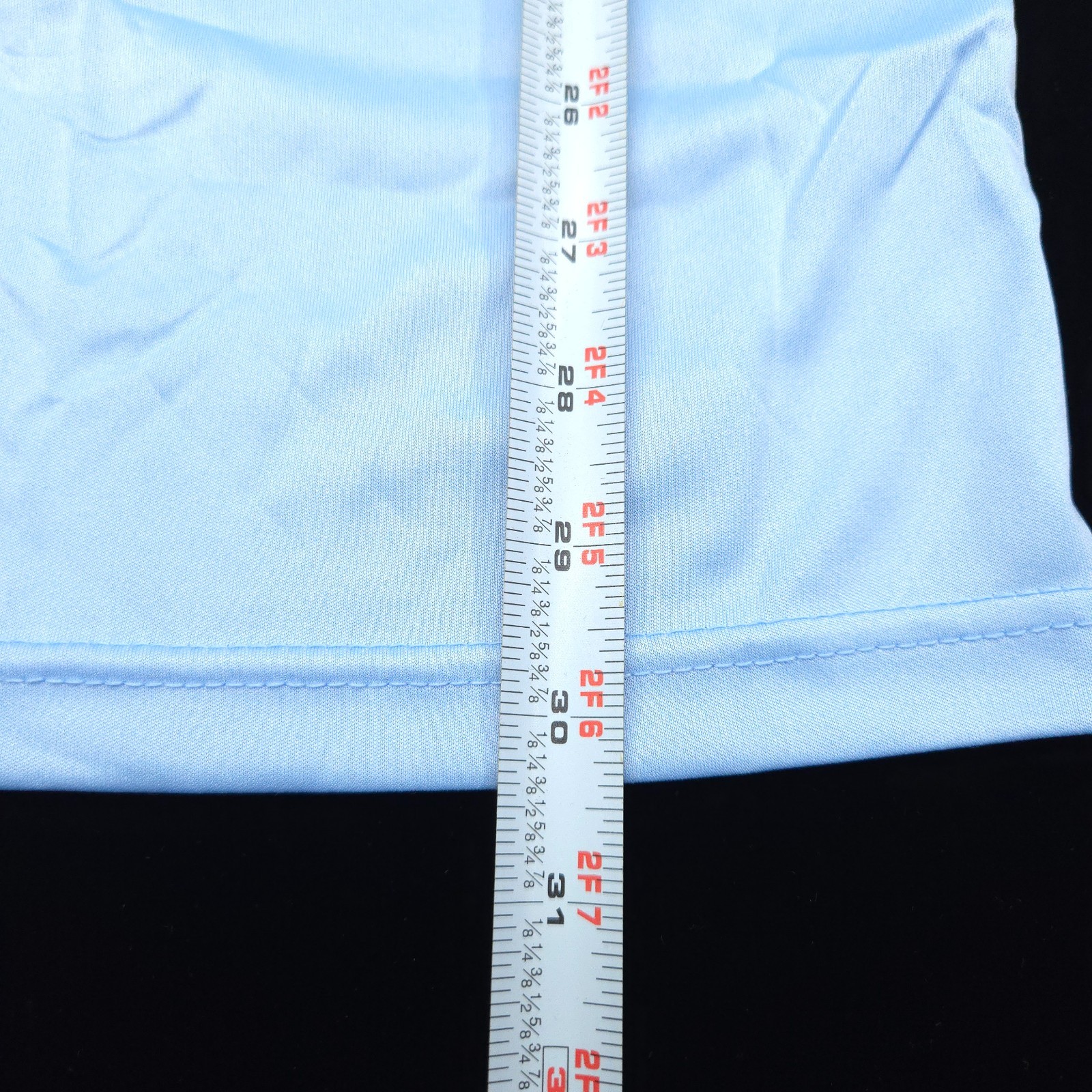 Collars & Co Performance Polo Shirt -L- BLUE LIGHTWEIGHT POLY Dress Collar -GOLF
