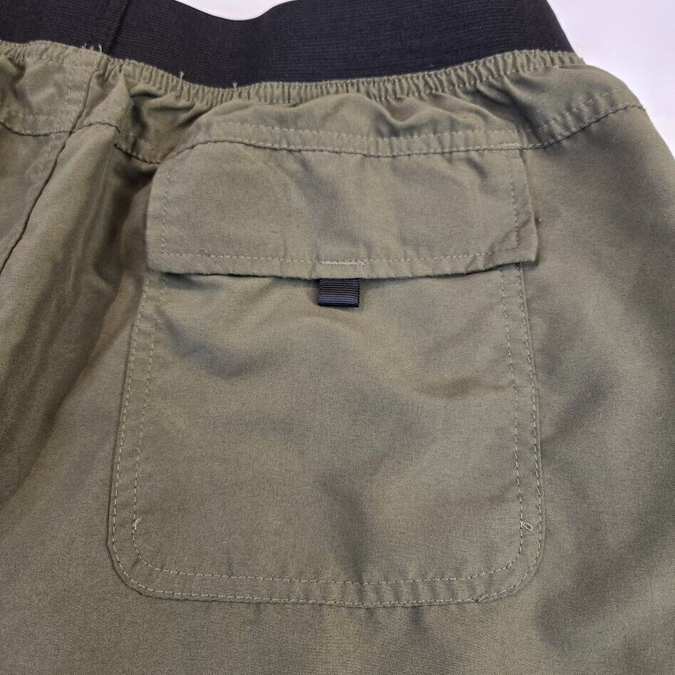 prAna Men’s Green Mojo Shorts 10″ Inseam Pull On Stretch Waist Size XXL