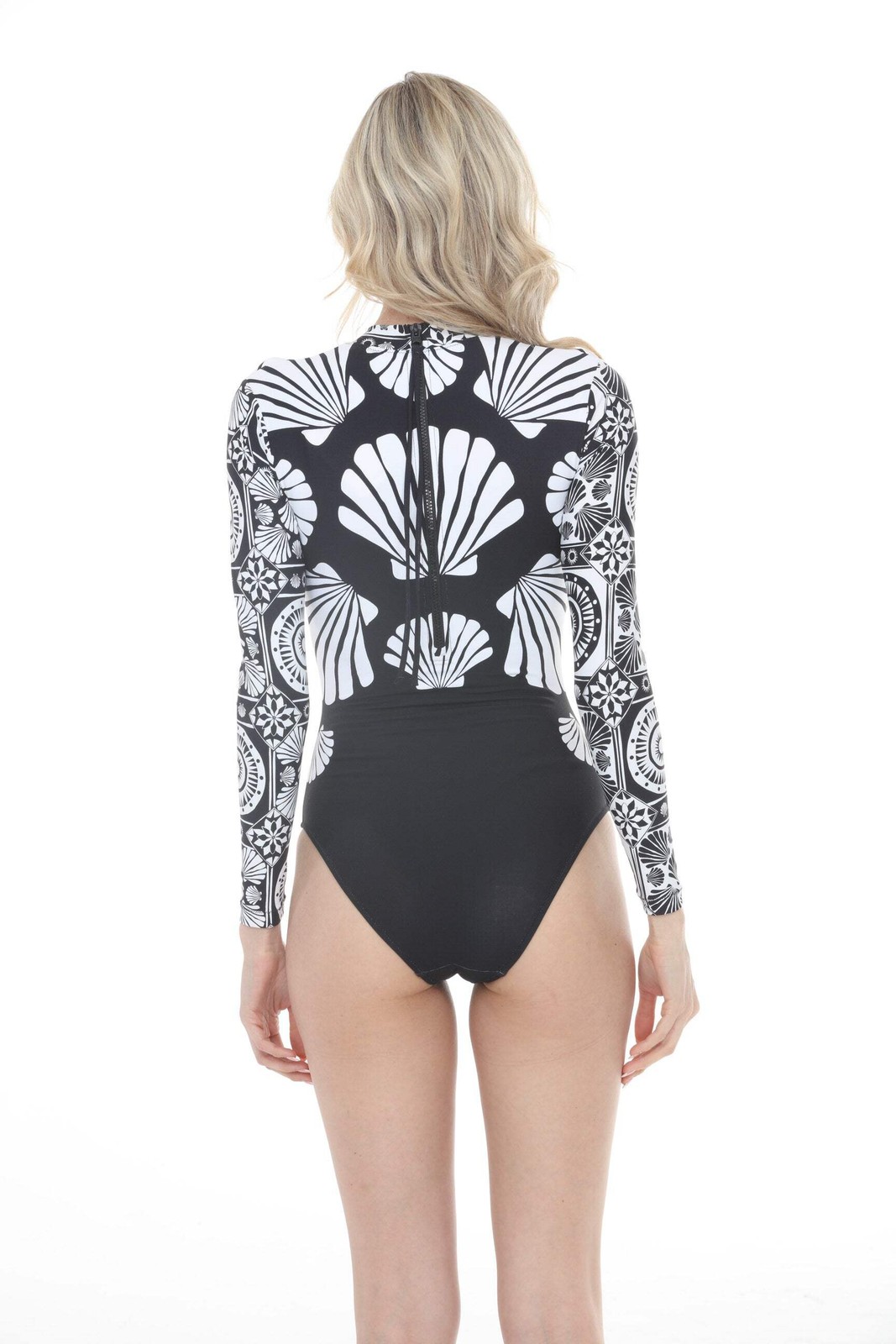 Johnny Was Black Cross Over Neck Surf One Piece CSW8625-Y