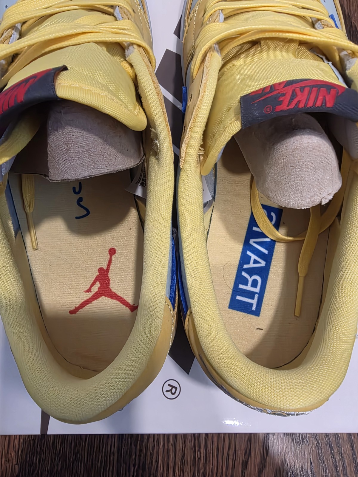 Travis Scott Women Air Jordan 1 Low SP Canary Size 9
