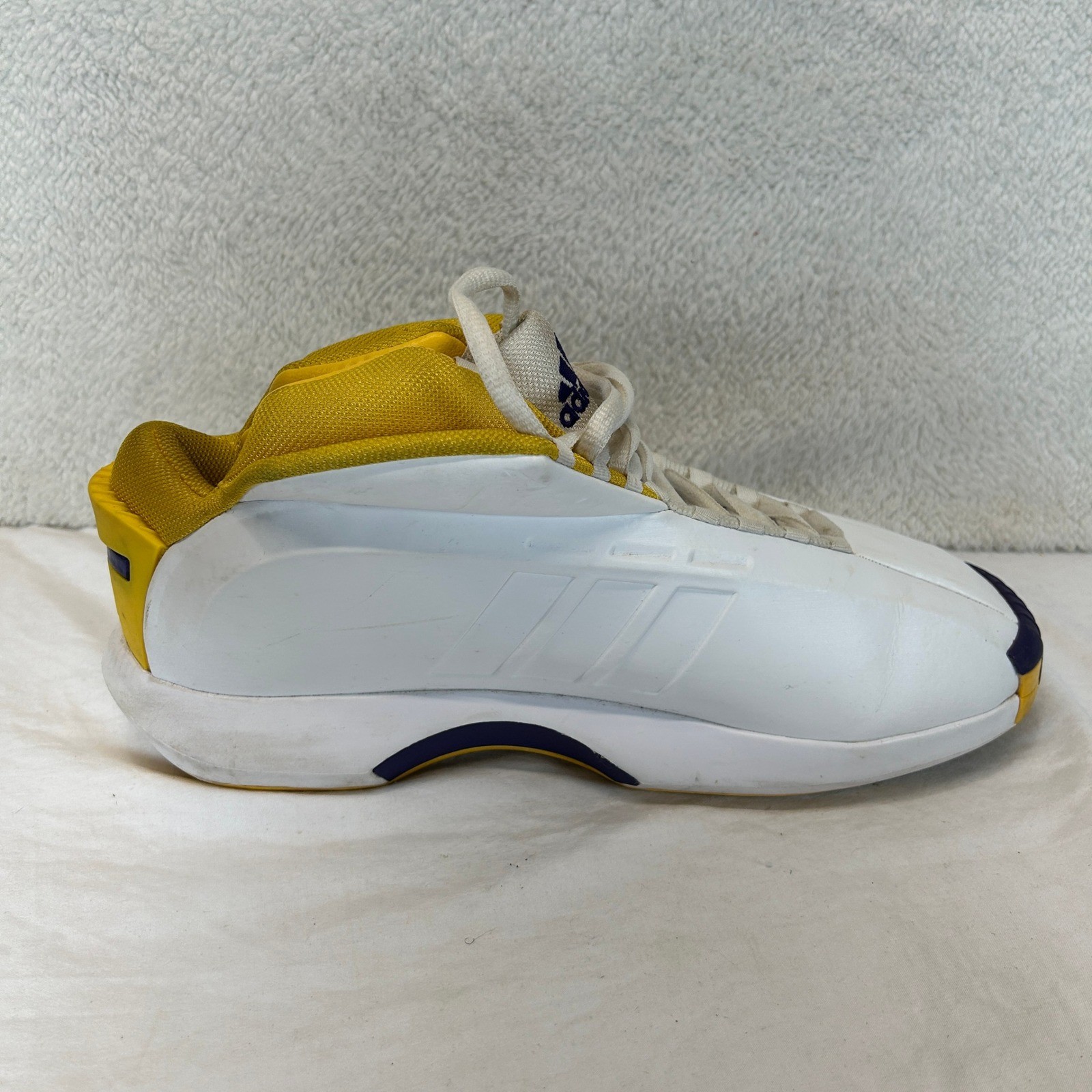 adidas Crazy 1 The Kobe White Yellow Purple Basketball Shoes Mens Size 10.5