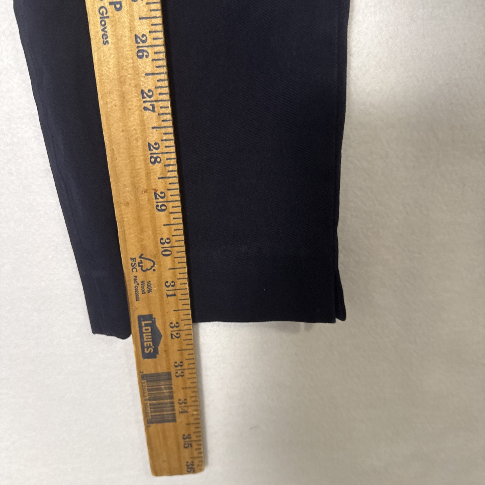 J Crew Black Martie Style Pants Sz 4 Flat Front Side-Zipper Closure Minimalist