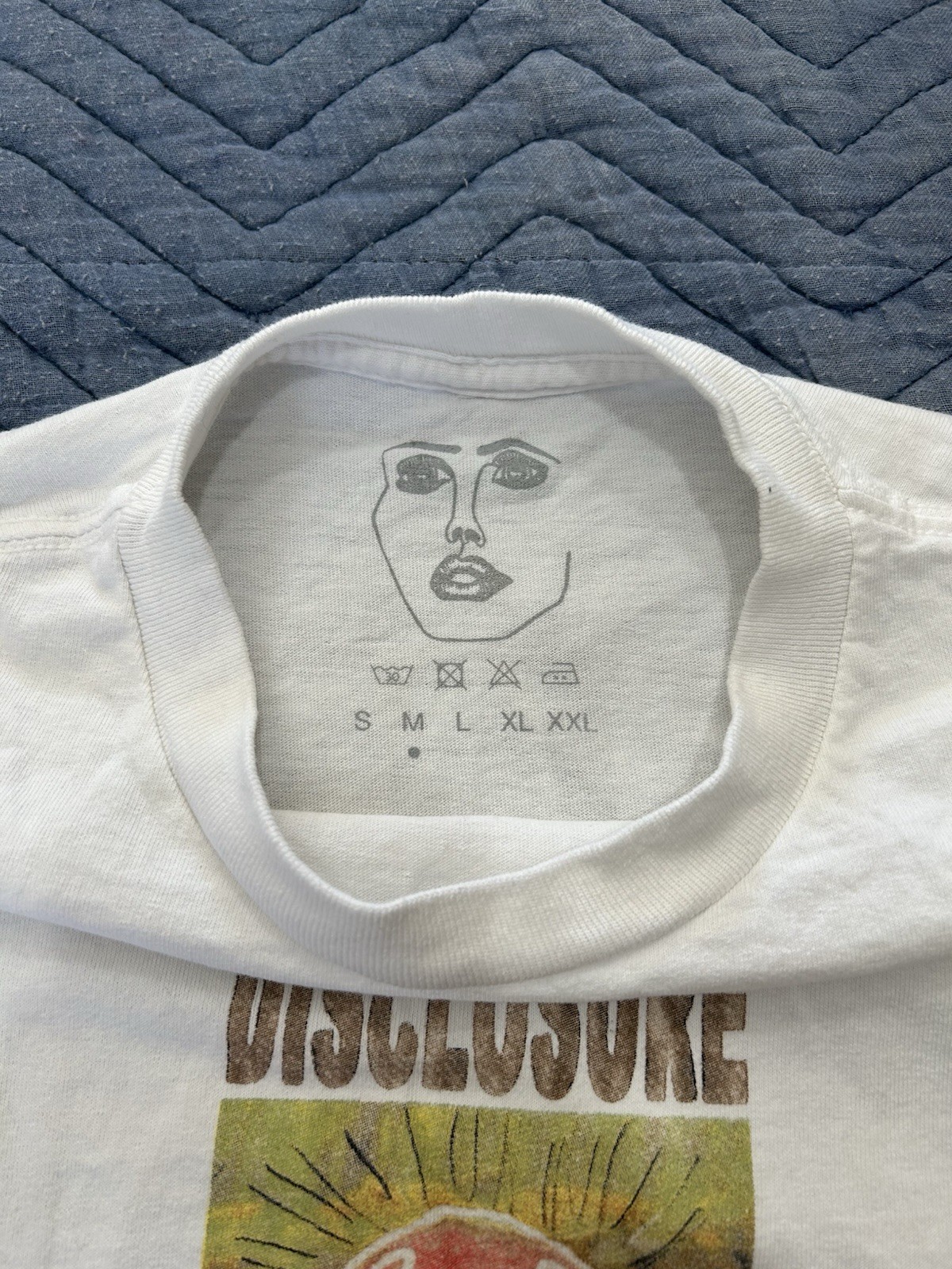 Disclosure North America Autumn 2025 Tour White Double-Sided Graphic Tee Men’s M