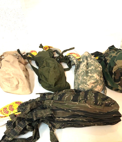 4pc Do Rag Skull Cap Set Camo Cotton Du Head Wrap Paintball /Airsoft Bandana