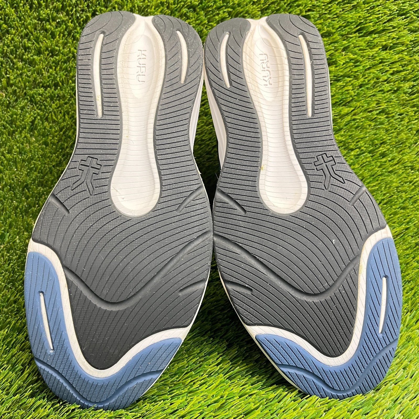 Kuru Atom 2 Mens Size 10 Blue White Athletic Running Walking Shoes Sneakers