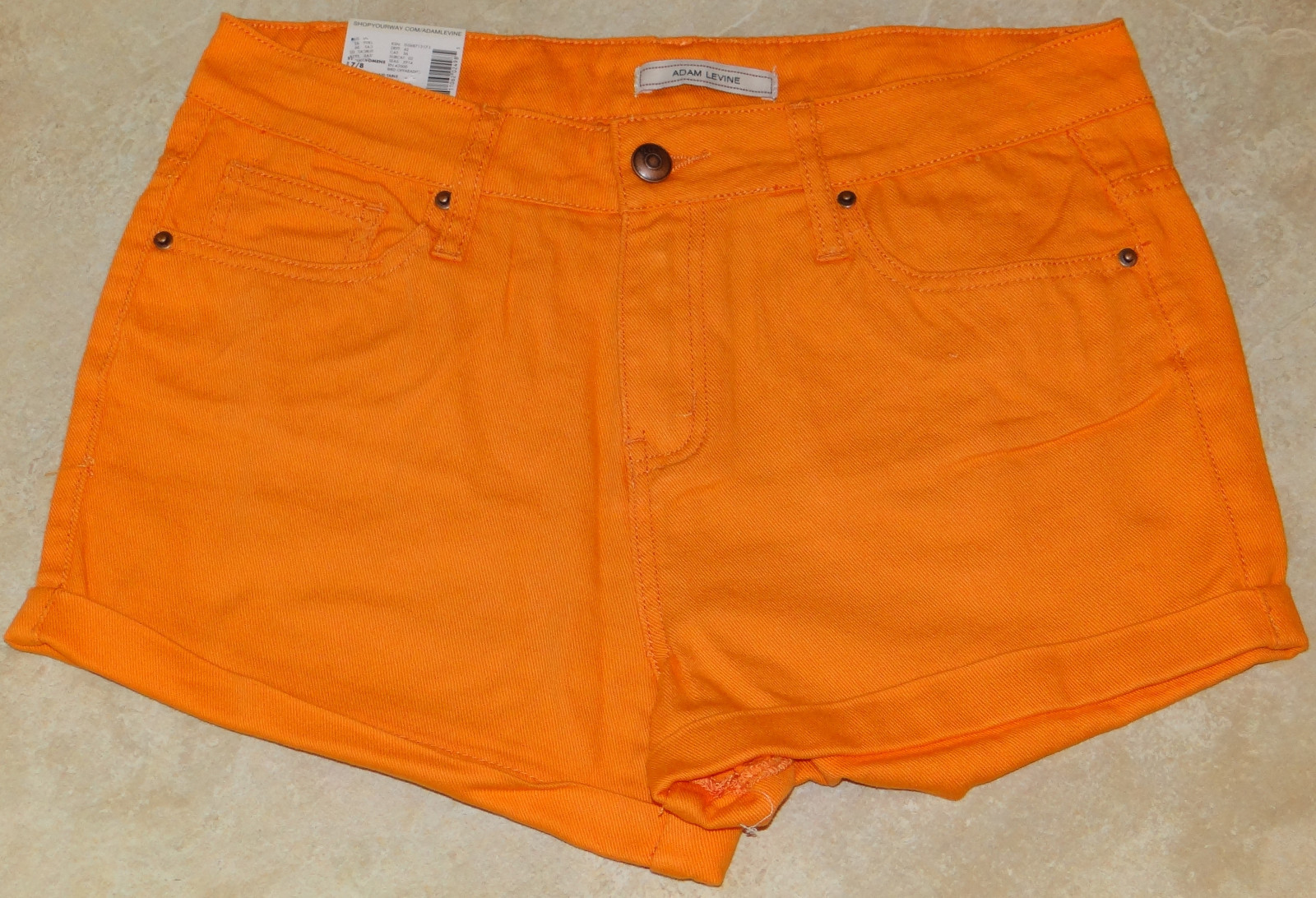 Women’s Juniors Adam Levine Boyfriend Cuff Shorts: 5/6-7/8-9/10-11/12-13/14