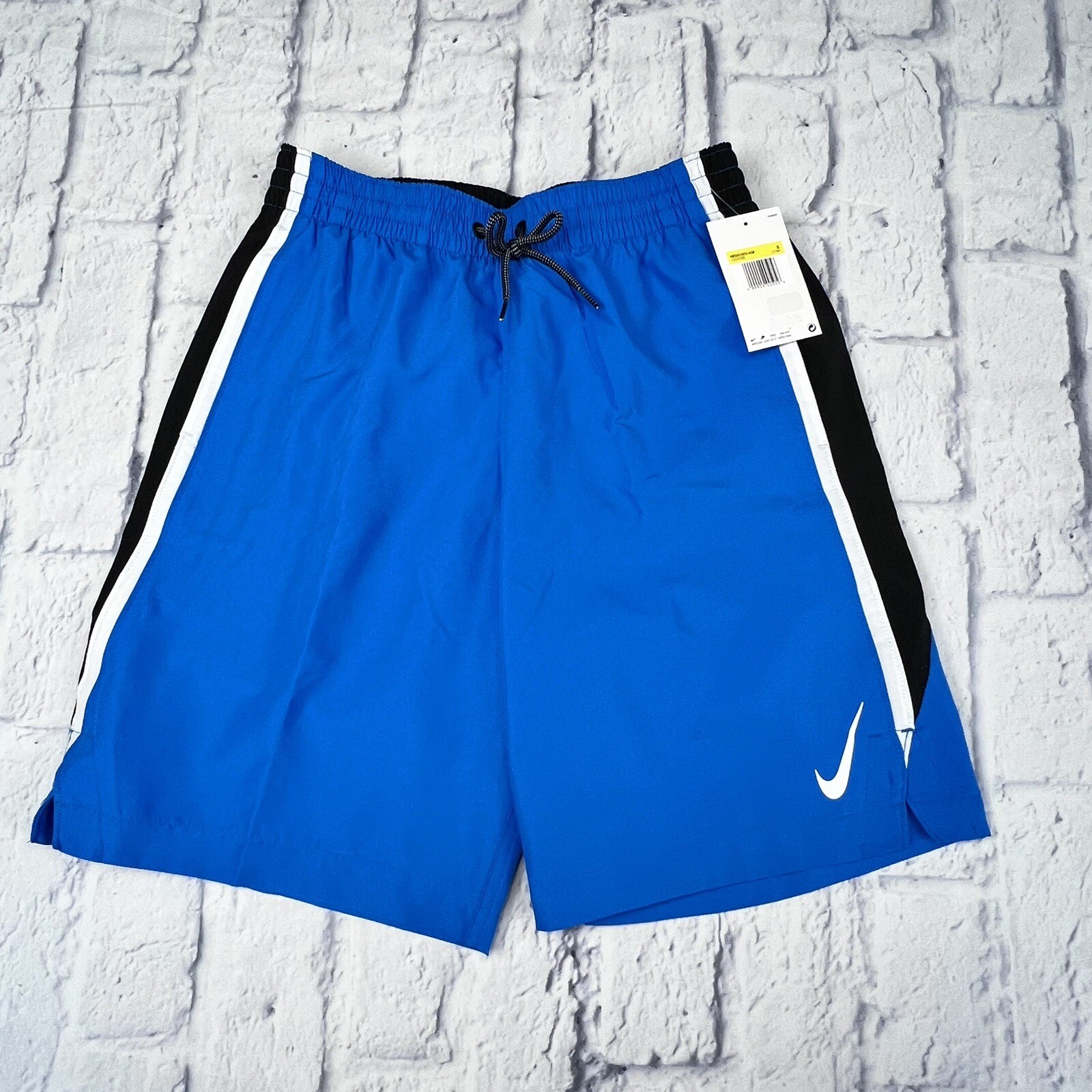 NEW Nike Men’s Small Core Contend 8” Volley Swim Shorts Trunks NESSC602 Blue