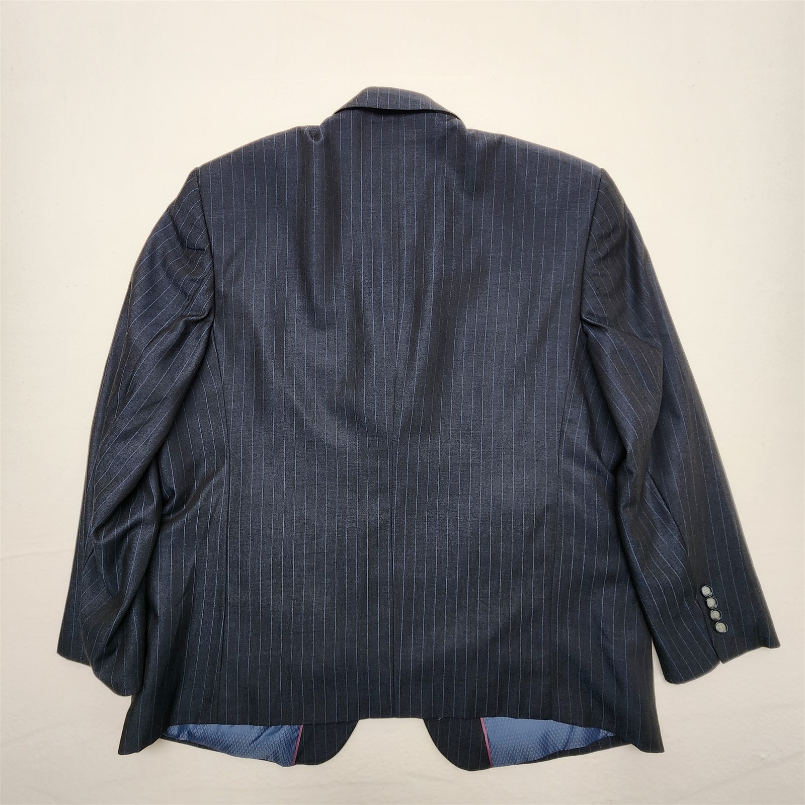 Lineage 50R 42×30 Dark Blue Pinstripe 2Btn 2Pc Mens Jacket Pants Suit