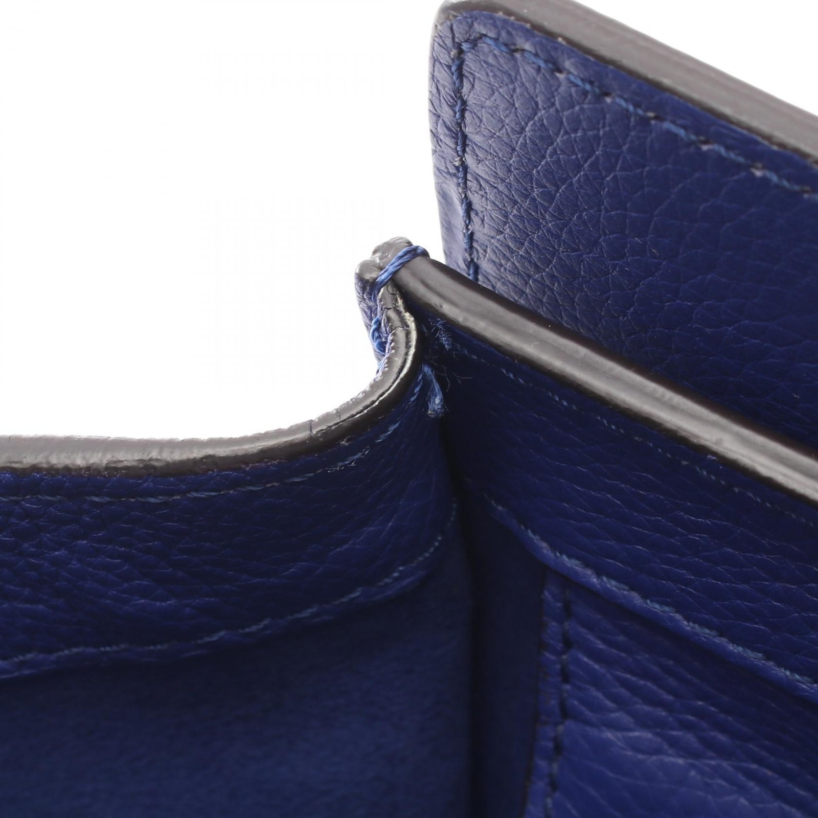 CELINE Luggage mini shopper Handbag 165213 leather Blue Used Women