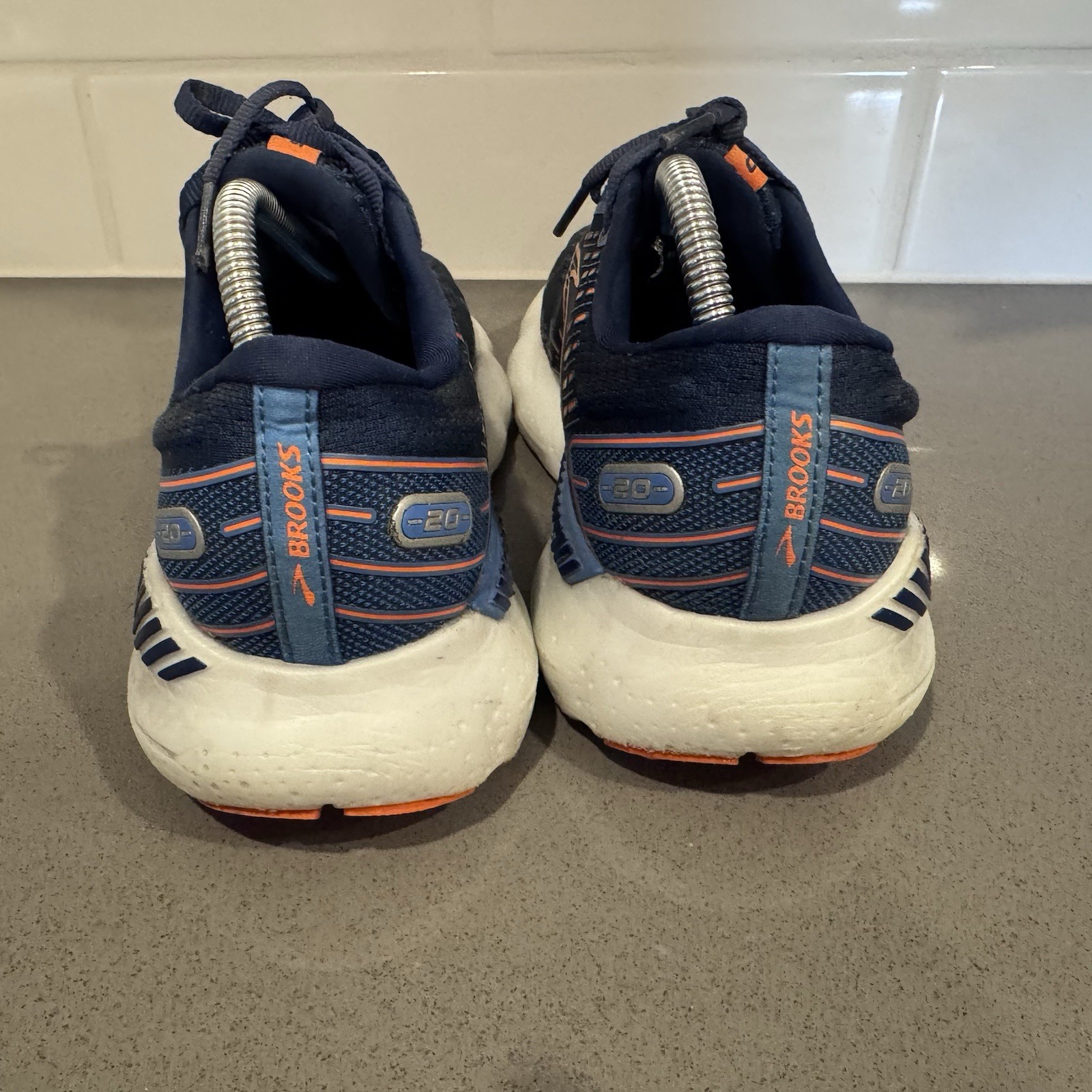 Brooks Glycerin 20 Mens Size 8Running Shoes Navy Orange