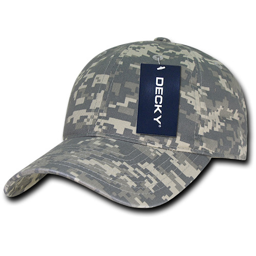 Decky Unisex 6 Panel Low Profile Relaxed Camo Dad Hat – 216