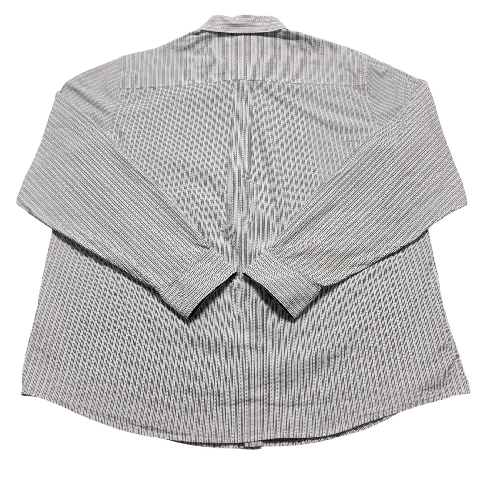 Button Down Shirt Cody James XL Mens White Blue Excellent Striped Western Core
