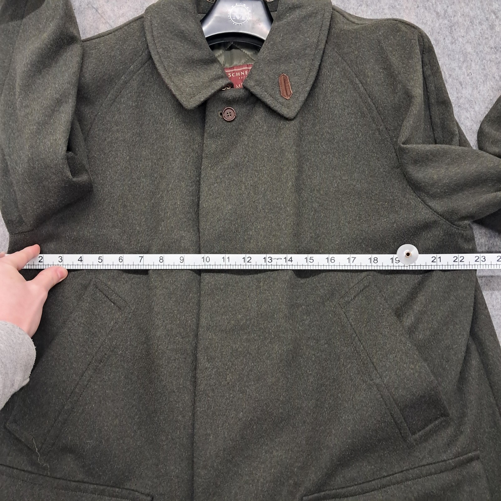 Schneiders Salzburg Loden Coat Austrian Alpine Country Wool Alpaca EU 48 UK 40