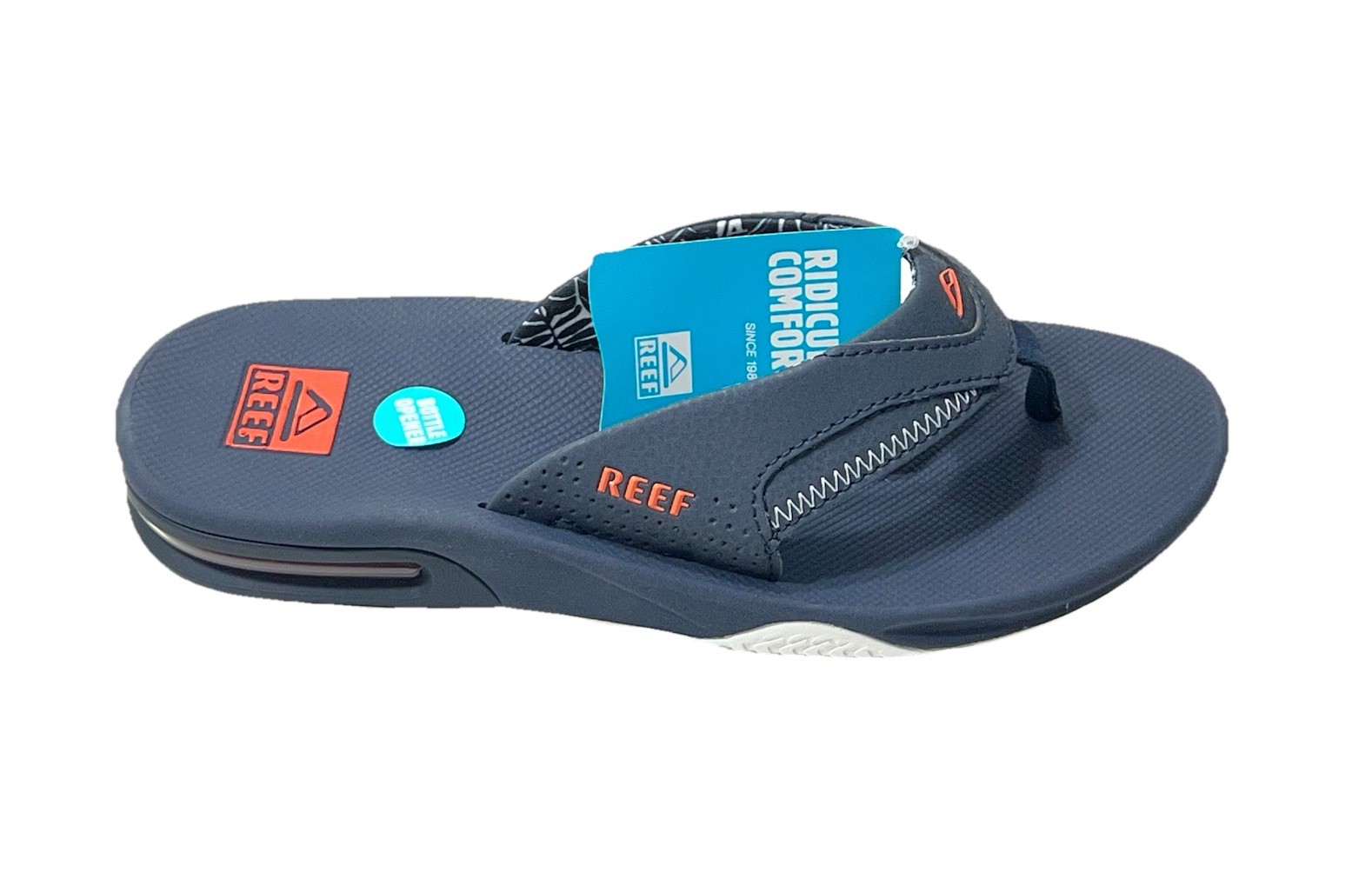Reef Fanning Men’s Size 8 US Sandals Synthetic Flip Flops Navy Blue NWT