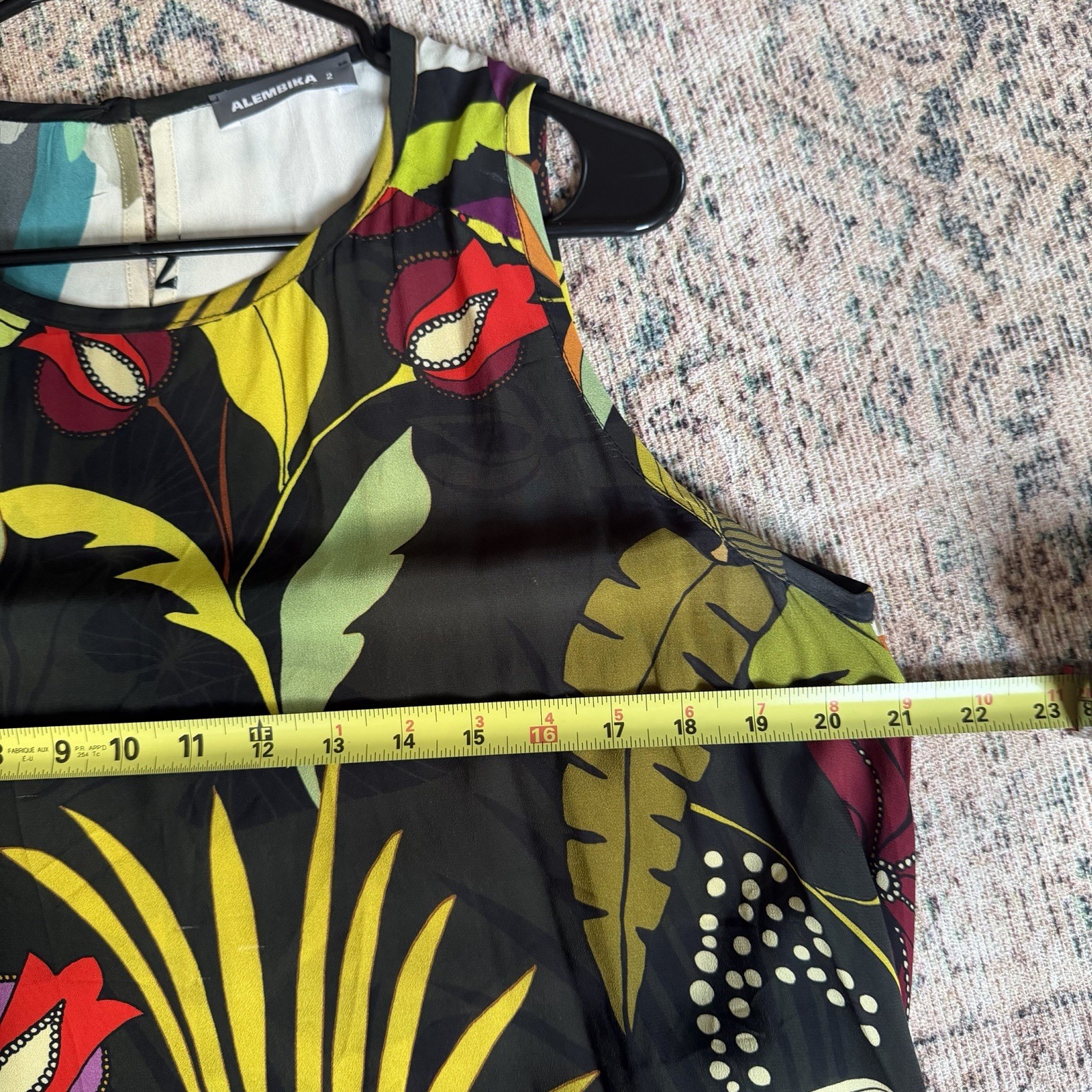 Alembika Womens Dress Size 2 US 8 Colorblock Lagenlook Artsy Boho Summer Chic