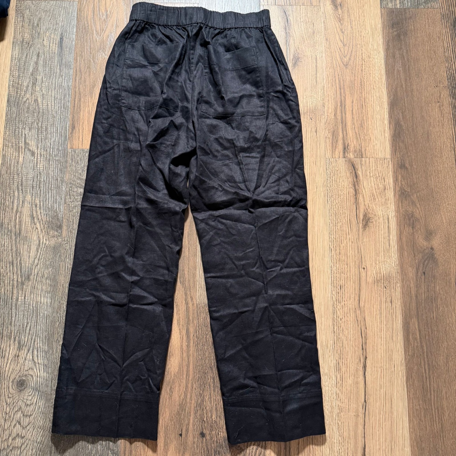 Everlane The Linen Easy Pant Black Size Medium NWT