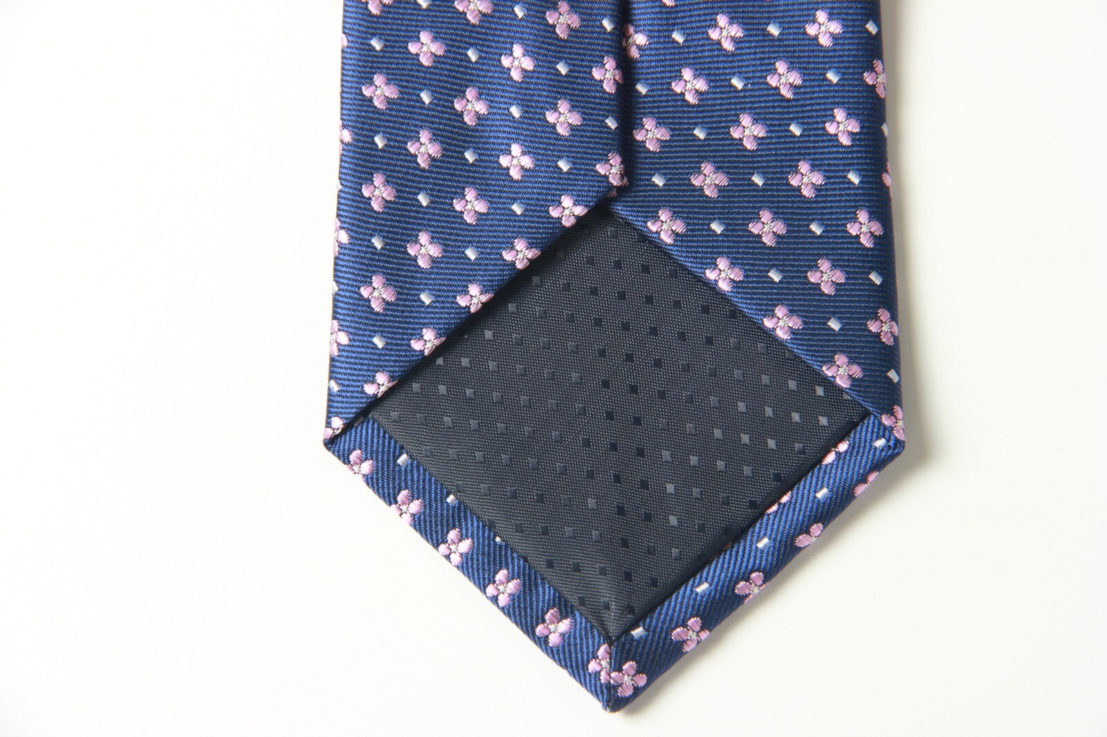 New Classic Polka Dot Blue Pink JACQUARD WOVEN 100% Silk Men’s Necktie Tie