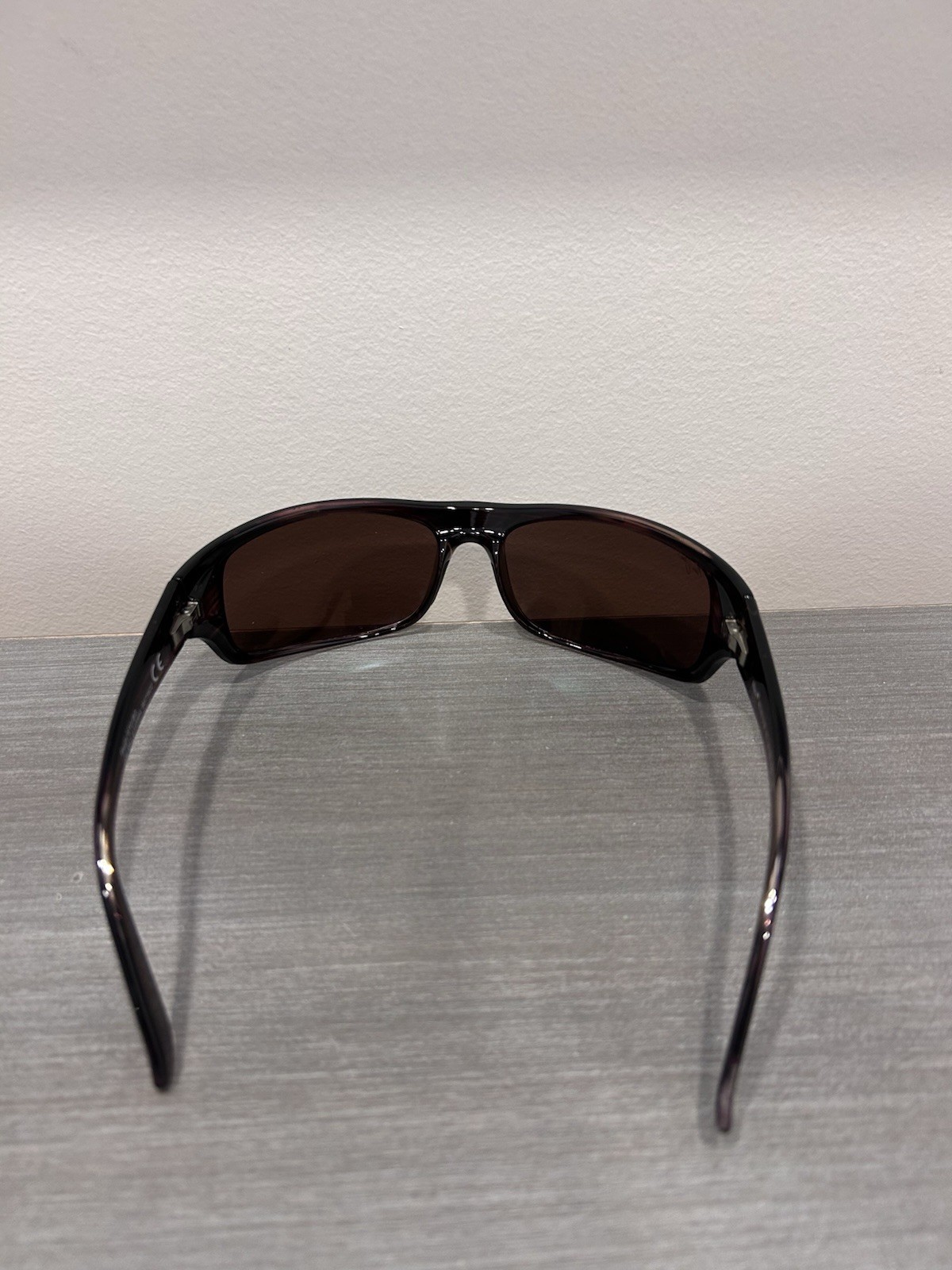 Maui Jim Peahi Sunglasses Full Rim Rectangular Wrap Polarized Lenses Woodgrain