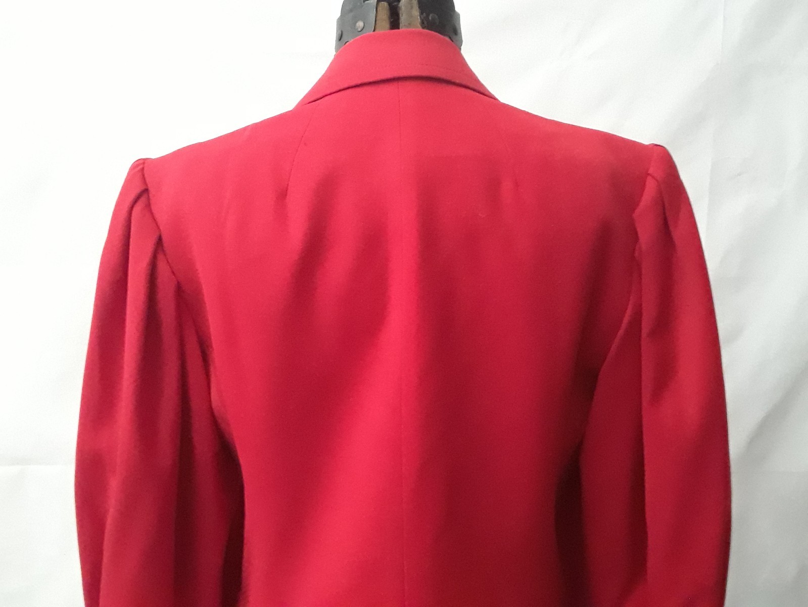 Vintage Harvé Benard Women Red Work Jacket Button – Wool – Size 8