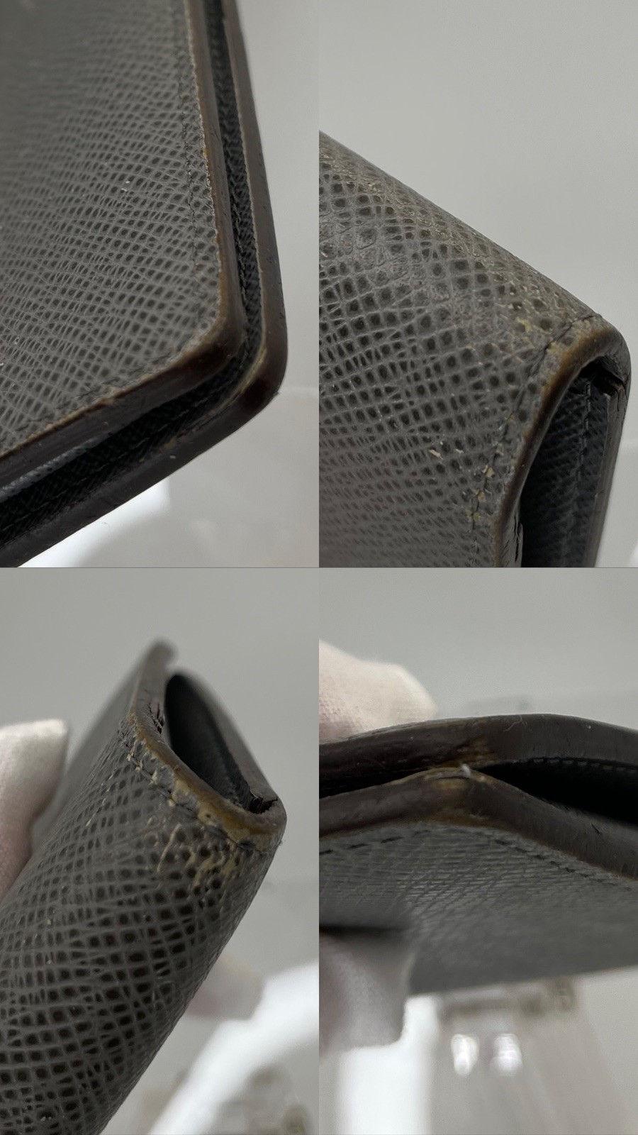 Louis Vuitton Taiga Portefeuille Brazza Wallet Gracier Leather Authentic/94