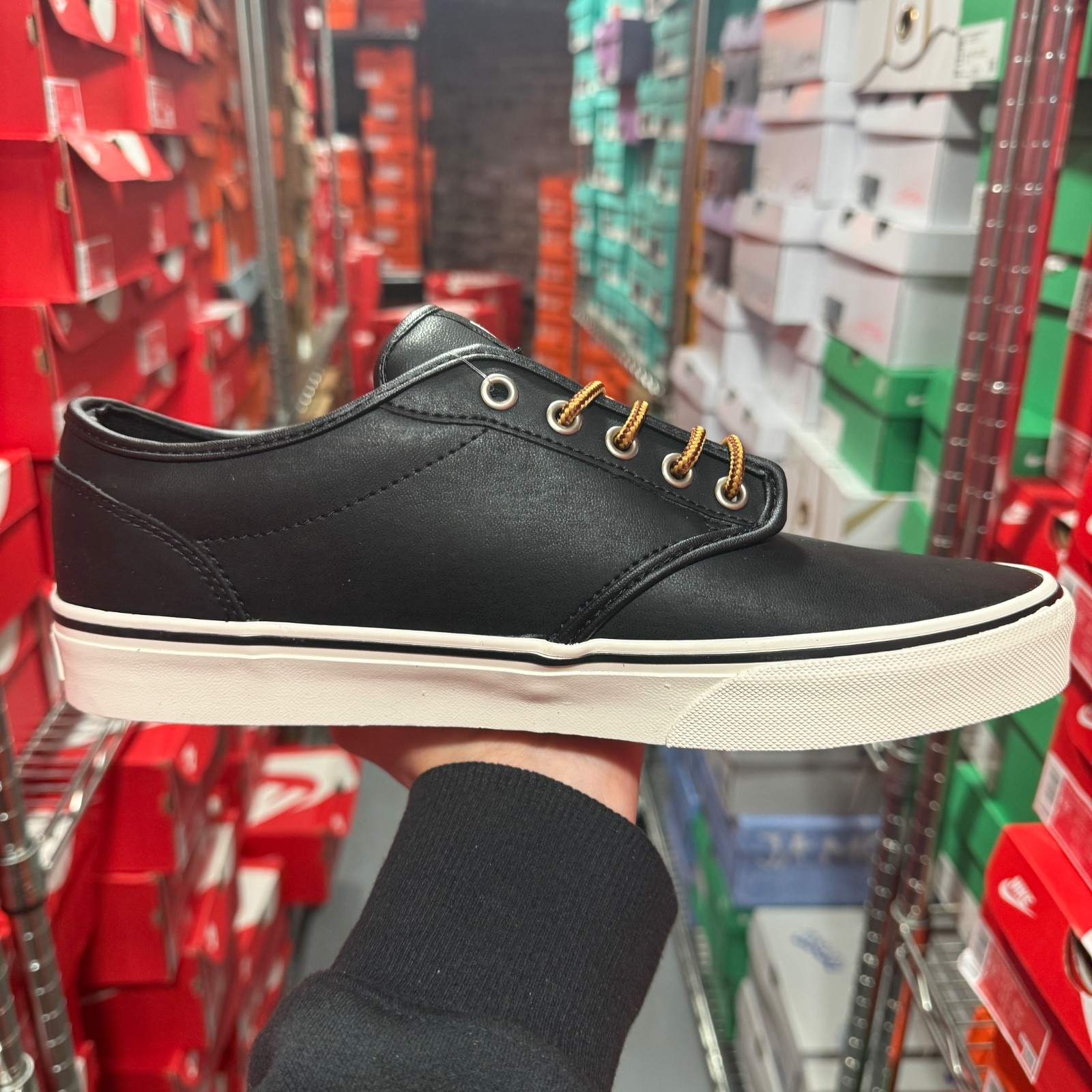 Vans Men’s Atwood Black/Marshmallow Skate MEN Shoes VN0A327L68X