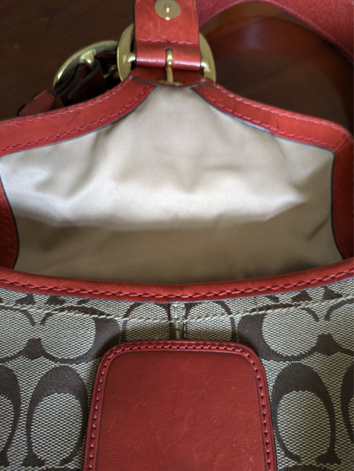 Coach Vintage Bleeker Canvas/ leather handbag