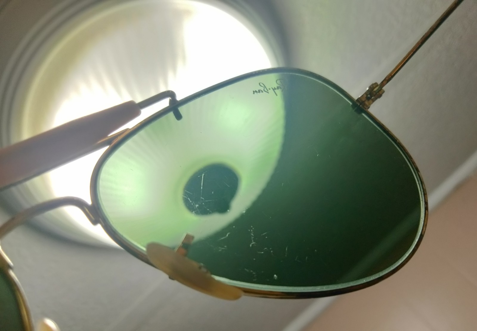 Ray Ban Aviator sunglasses 58 14 *Frames Show Wear Also some Lens Scratches