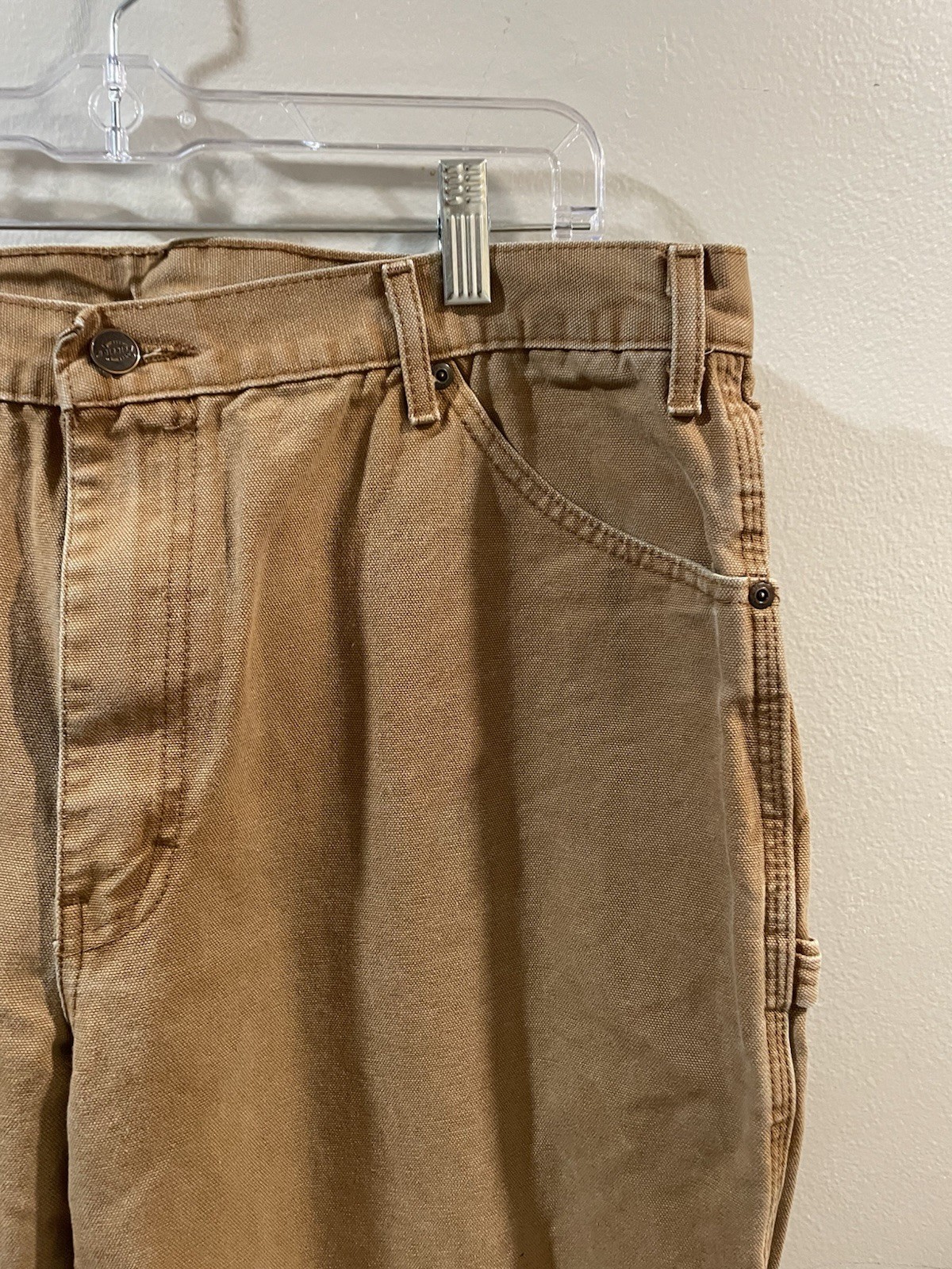 Vintage Dickies Brown 100% Cotton Carpenter Pants 36×28 Workwear RN20697