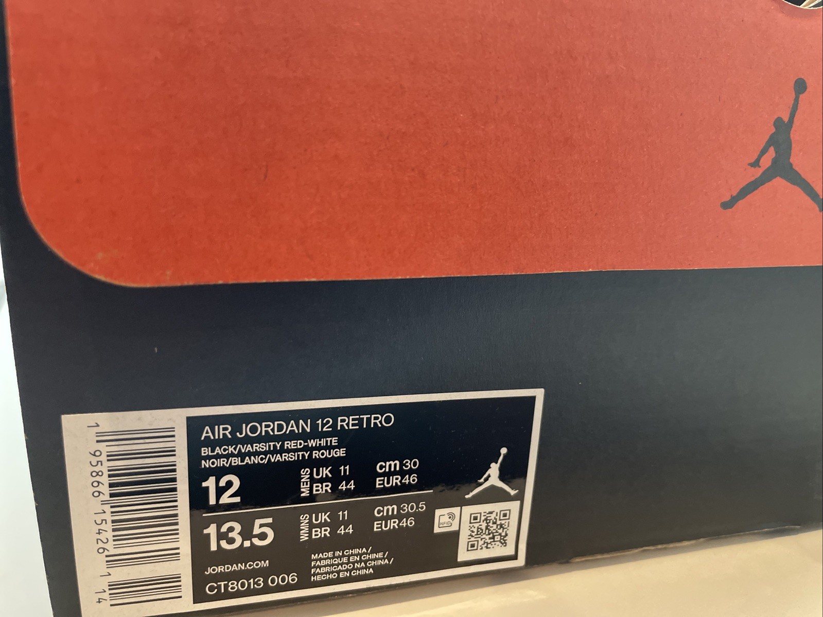 Size 12 – Nike Air Jordan XII 12 Retro ‘Playoff’ 2022 Black/White taxi NEW!