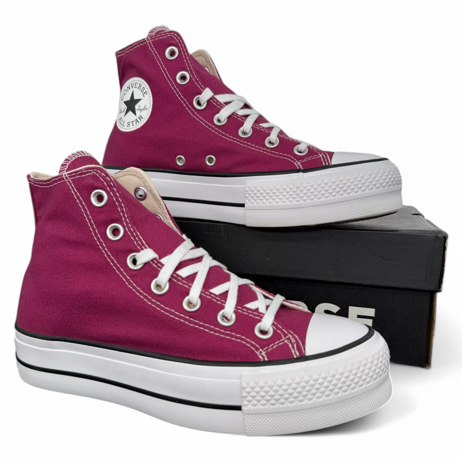 Converse Chuck Taylor LIFT HI High Top Canvas Platform Women US Sz 5-10.5 NEW