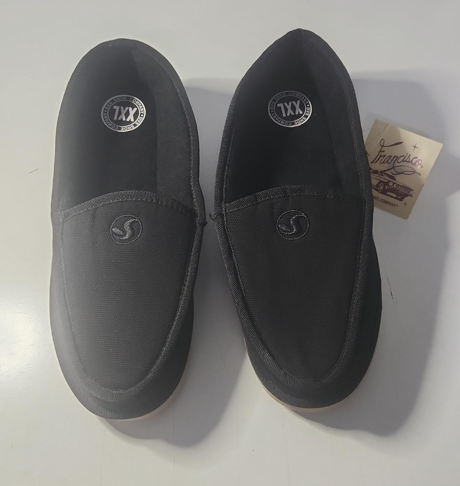 Men’s DVS Francisco Black Corduroy Casual Slipper (Size XXL)