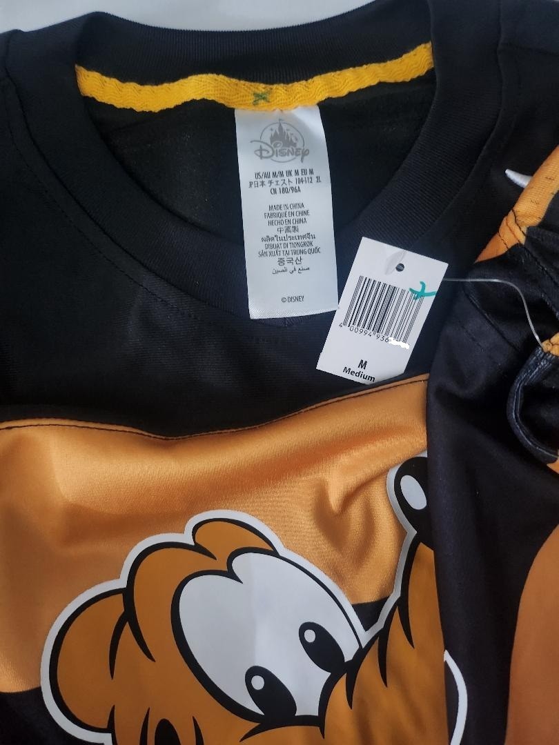 Disney Parks Disneyland 30 Pluto Football Jersey for Adults New Rare Great Gift