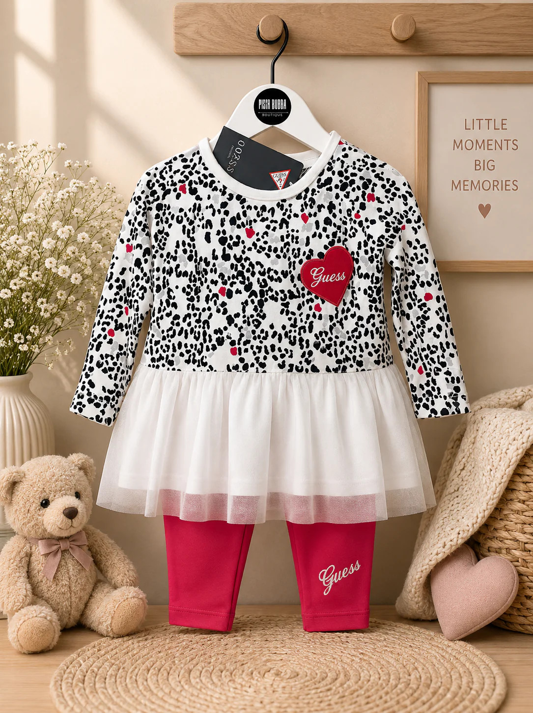 Guess Baby Girl Set 12m New with tags
