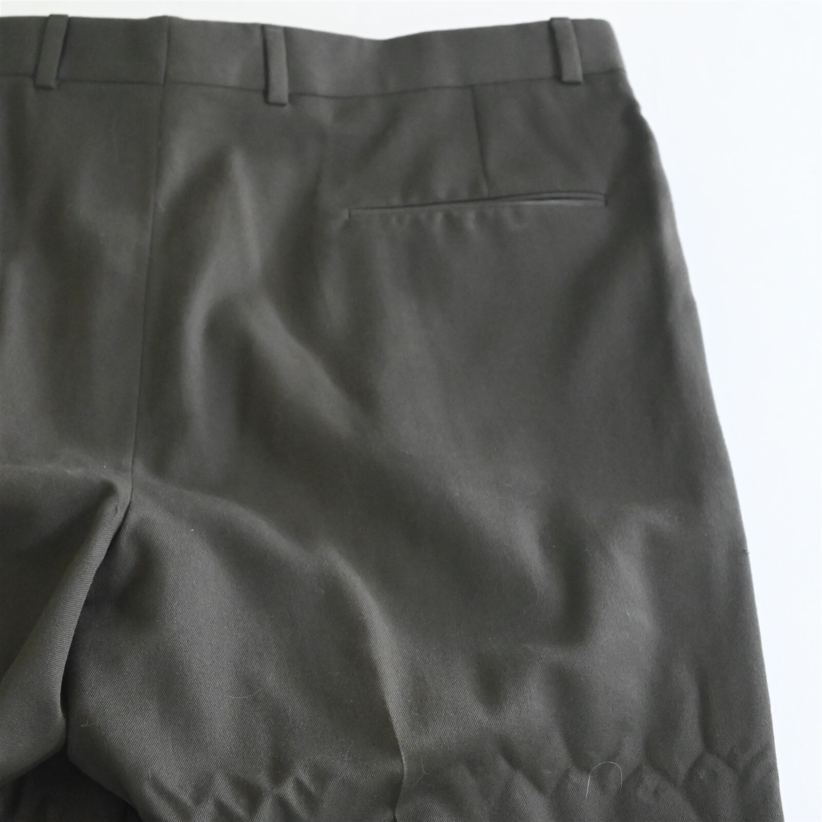 Vtg Tallia 36×32 Brown Wool Pleated Old Money Mens Dress Pants