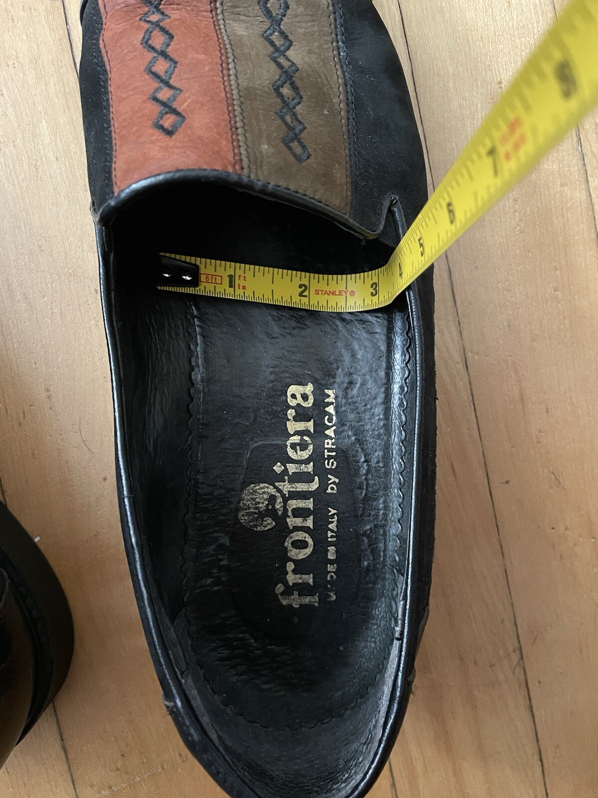 FRONTIERA by Stracam Italian Leather Shoes *NO SIZE APPROX 10-11 E Made in Italy