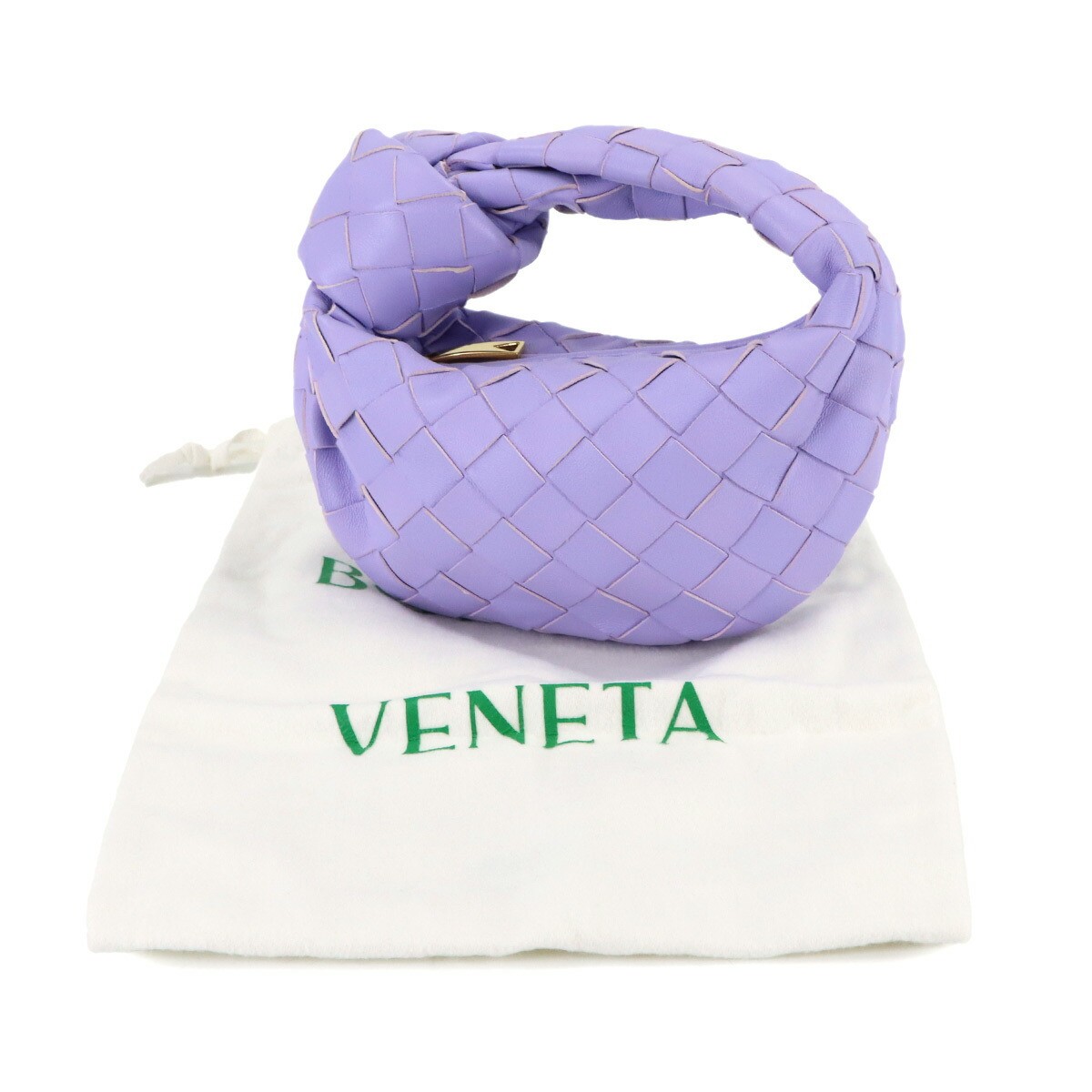 BOTTEGA VENETA Intrecciato Candy Jodie Hand Bag Lether Amethyst 90316569