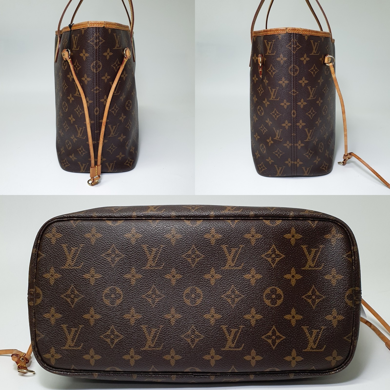 TARIFF FREE Authentic Louis Vuitton Neverfull MM Monogram M41177 Odor CLA750