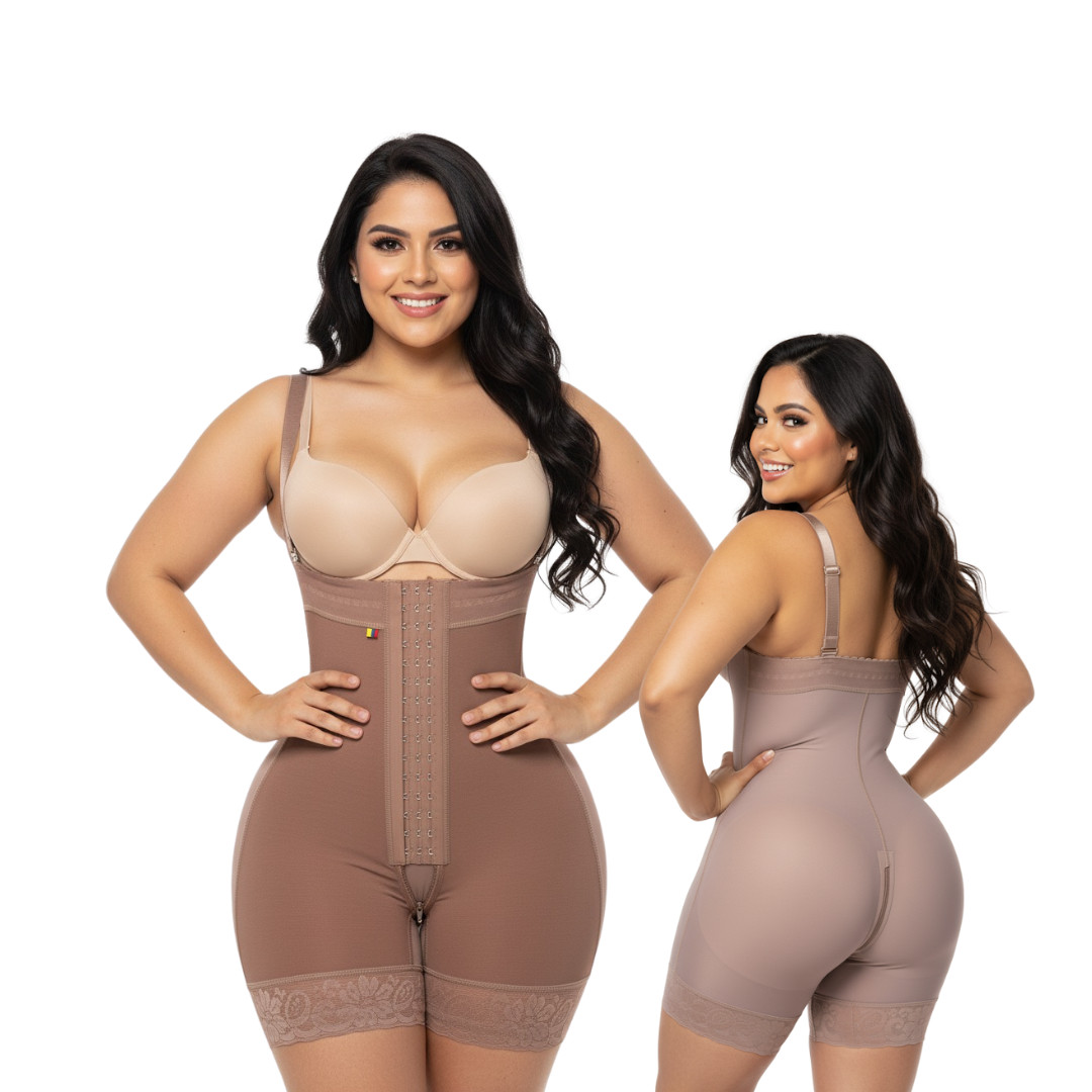faja colombiana moldeadora y reductora, reloj de arena, strapless.