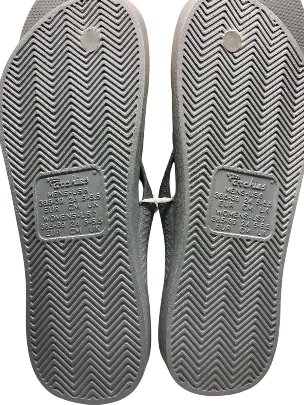 Archies Arch Support Thong Flip Flops NWT Unisex-Grey- Assorted Sizes