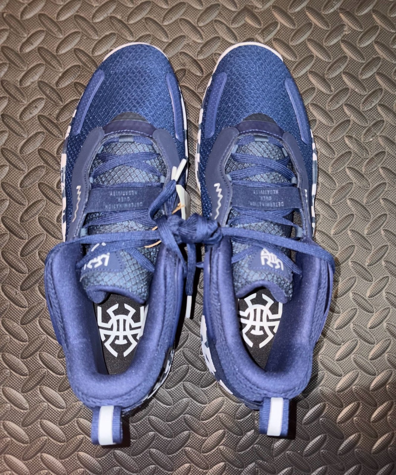 adidas D.O.N. Issue 3 Team Navy Blue Camo Basketball Shoes