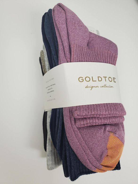 GOLD TOE Womens 6 pack Turn Cuff Multi Color Socks Size 9-11 fits shoe sizes 6-9