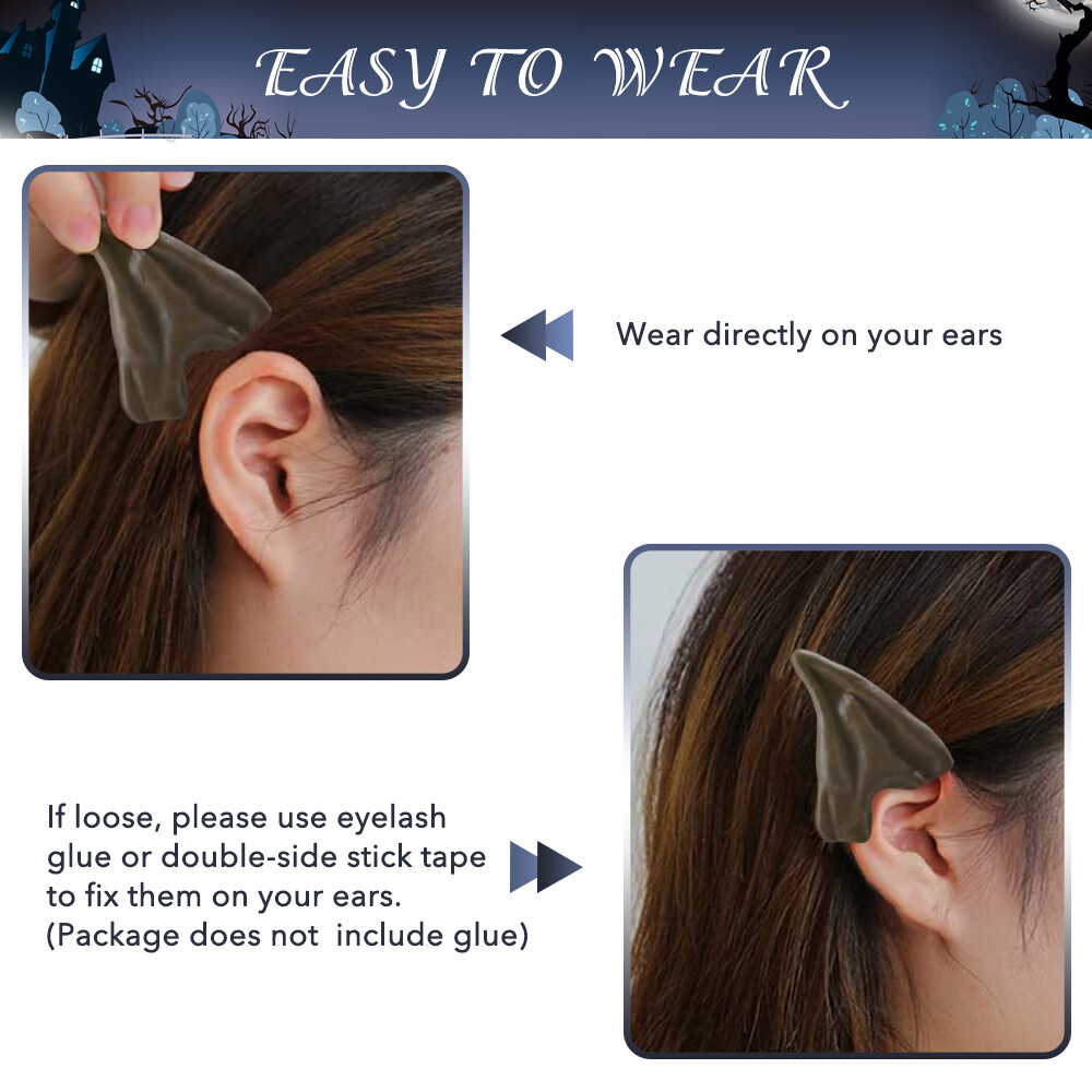 Latex Elf Ears Cosplay Ears Fairy Pixie Costume For Manga Anime Halloween Party