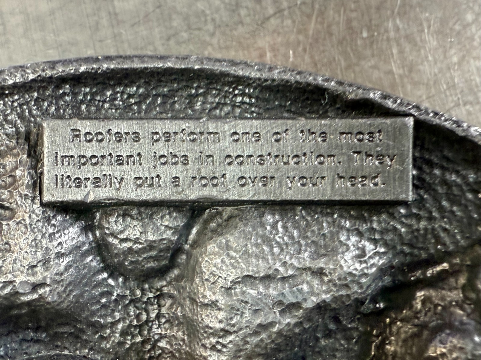 Roofer Roof Construction Worker Ladder Hammer Tools 80’s Siskiyou Belt Buckle