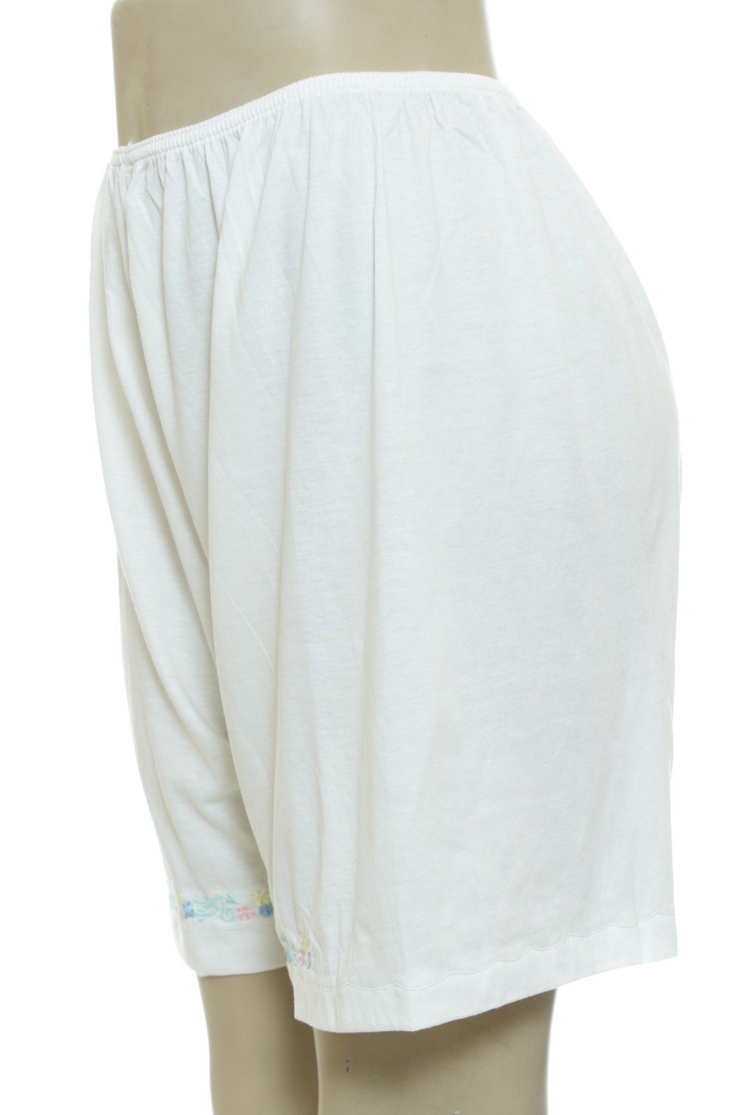 Women Cotton Blend Pettipants Bloomer Front Embroidery Sizes 5 6 7 8 9 10 11 12
