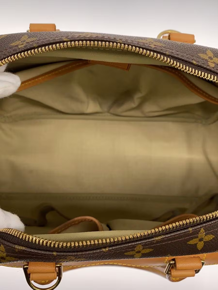 LOUIS VUITTON Bowling Vanity (Deauville) Monogram Canvas PVC BRW Allover